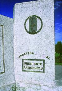 Památník Carretera Austral ve městě Chaitén