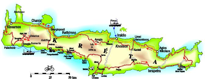 Mapa Kréty