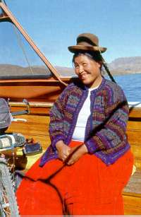 Při plavbě po jezeře Titicaca jsme měli milou společnost