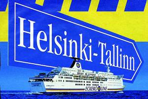 Loď, na které jsme se přepravili z Finska do Estonska