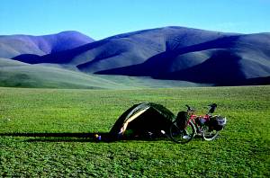 Ráno v mongolských horách